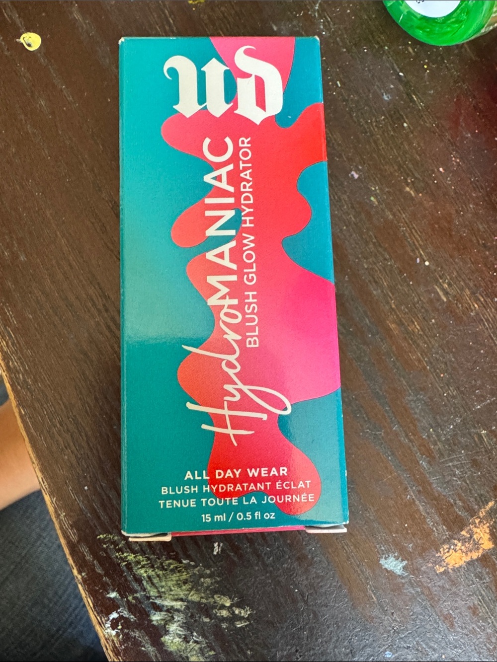 Urban Decay Hydromaniac Blush Glow Hydrator — Teal & Pink Box
